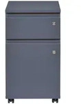 Boxxx Rollcontainer, Anthrazit, Holzwerkstoff, 2 Schublade(n) Schubladen,