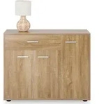 CARO-M&ouml;bel Schuhschrank, Sonoma Eiche, Holzwerkstoff, Mode, 88x70x35 cm,...