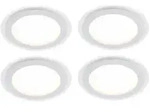 Led, Wei&szlig;, Metall, Rund, 16x1x16 cm, Lampen & Leuchten, LED Beleuchtung,
