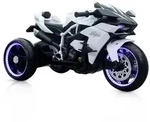 Moni Elektromotorrad, Wei&szlig;, Kunststoff, 33x53x105 cm, unisex, Spielzeug,
