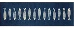 wash+dry L&auml;ufer Fish Tango, Blau, Textil, Fische, rechteckig, 60x180 cm, f&uuml;r