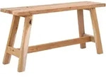 Mid.you Sitzbank Barcelona, Teak, Holz, Teakholz, massiv, Holz, 2-Sitzer, 90x45x25