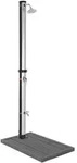 Ml-Design Solardusche, Silber, Kunststoff, 12.5x210x40 cm, Freizeit, Pools und