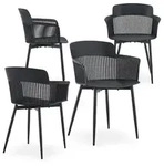 Idimex Gartenst&uuml;hle, Schwarz, Metall, Mode, 59x81x52 cm, Gartenm&ouml;bel,