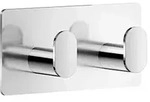 Haken, Chrom, Metall, eckig, 8.5x38x10.3 cm, Badaccessoires, Waschplatzzubeh&ouml;r,