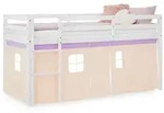 Homestyle4u Hochbett, Lila, Wei&szlig;, Holz, Kinder- & Jugendzimmer, Kinderm&ouml;bel,