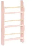 Beliani Wandregal, Pink, Braun, Holzwerkstoff, 43x80x14 cm, Wohnzimmer, Regale,