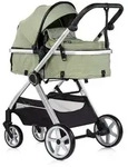 Chipolino Kinderwagen, Gr&uuml;n, Metall, 63x108x90 cm, unisex, Federung, Baby on...