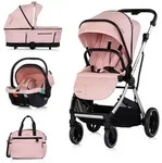 Chipolino Kombikinderwagen, Rosa, Metall, 57x112x84 cm, female, Federung, Baby...