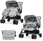 Lorelli Geschwisterkinderwagen, Schwarz, Metall, 84x110x86 cm, unisex, Baby on...