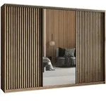 Masseno Schwebet&uuml;renschrank, Eiche, Holzwerkstoff, 9 F&auml;cher, 4 Schubladen,
