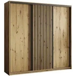 Masseno Schwebet&uuml;renschrank, Eiche Artisan, Holzwerkstoff, 9 F&auml;cher, 4...