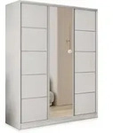 Masseno Schwebet&uuml;renschrank, Wei&szlig;, Holzwerkstoff, 7 F&auml;cher, 4 Schubladen,