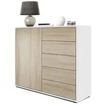 Vladon Kommode, Eiche San Remo, Holzwerkstoff, 79x74x36 cm, Wohnzimmer,...