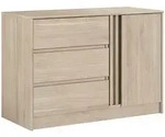 Calicosy Kommode, Apfelbaum, Holzwerkstoff, 50x76.8x109.8 cm, Wohnzimmer, Kommoden &