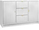 Mirjan24 Sideboard, Wei&szlig;, Holzwerkstoff, 3 Schubladen, Rechteckig, 118x75x40...