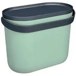 Garantia Biom&uuml;lleimer, Salbeigr&uuml;n, Grau, Kunststoff, 8 L, 16x25x31 cm,