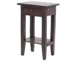 Design Delights Telefontisch, Dunkelbraun, Holz, 34x52x24 cm, Wohnzimmer,