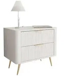 Lookway Nachttisch, Beige, Holzwerkstoff, 63x55x38 cm, Schlafzimmer, Nachttische