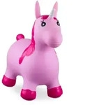 Relaxdays H&uuml;pftier, Pink, Kunststoff, Tiere, 26x52x62 cm, unisex, Spielzeug,