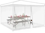 Relaxdays Moskitonetz, Wei&szlig;, Kunststoff, 1200x200x0.1 cm, Sonnen- & Sichtschutz,