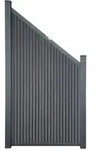 Home Deluxe Sichtschutzzaun, Dunkelgrau, Kunststoff, 95x185 cm, Sonnen- &