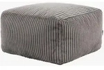 icon Sitzpouf, Anthrazit, Textil, Quadratisch, 42x24x42 cm, Hergestellt in