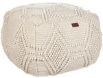 Beliani Pouf, Beige, Naturmaterialien, Quadratisch, 60x40x60 cm, Wohnzimmer,...