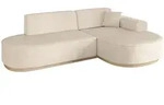 Altdecor Ecksofa, Beige, Textil, 3-Sitzer, L-Form, 243x171 cm, Wohnzimmer,...