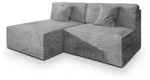 Masseno Ecksofa, Hellgrau, Holz, 3-Sitzer, L-Form,L-Form, 204x148 cm,...