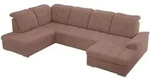 MKS Wohnlandschaft, Rosa, Metall, 6-Sitzer, U-Form, 204x89x323 cm, Oeko-Tex&reg;,