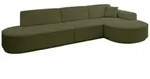 Altdecor Ecksofa, Gr&uuml;n, Kunststoff, 4-Sitzer, 328x171 cm, Wohnzimmer, Sofas &