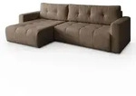 Lookway Ecksofa, Braun, Textil, 261x143 cm, Wohnzimmer, Sofas & Couches,