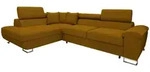 Mirjan24 Ecksofa, Bronze, Textil, 6-Sitzer, Ottomane links,Rechteckig, 270x202...
