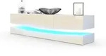 Vladon Lowboard, Creme, Holzwerkstoff, 178x48x39 cm, Wohnzimmer, Wohnw&auml;nde,