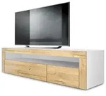 Vladon Lowboard, Eiche, Holzwerkstoff, 155x46x40 cm, Wohnzimmer, Wohnw&auml;nde,