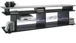 Vladon Lowboard, Anthrazit, Holzwerkstoff, 138.5x39x37.5 cm, Wohnzimmer,...