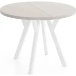 WFL Group Esstisch, Kaschmir, Holz, Echtholz, 10-Sitzer, Rund,Rund, 200x77x100...