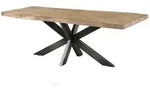 Massivmoebel24 Baumtisch, Beige, Holz, Echtholz,Mangoholz, 8-Sitzer, Rechteckig,
