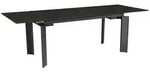 Mid.you Esstisch, Schwarz, Keramik, rechteckig, eckig, 95x77x180 cm, ausziehbar,