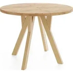 WFL Group Esstisch, Eiche Wotan, Holz, Echtholz, 10-Sitzer, Rund,Rund,...