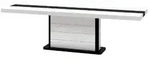 designimpex Esstisch, Schwarz Hochglanz, Wei&szlig; Hochglanz, Holzwerkstoff,...