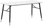 Mid.you Esstisch, Wei&szlig;, Holzwerkstoff, rechteckig, konisch, 80x76x140 cm, Esszimmer,