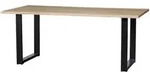 Livetastic Esstisch Tablo, Eiche, Holz, Metall, Eiche, rechteckig, U-Form, 90x75x180