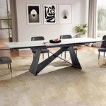 Mid.you Esstisch, Wei&szlig;, Keramik, rechteckig, eckig, 180x95x78 cm, ausziehbar,