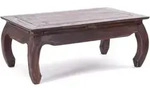 Design Delights Opiumtisch, Dunkelbraun, Holz, 100x41x60 cm, Wohnzimmer,