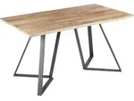 Beliani Esstisch, Hellbraun, Holzwerkstoff, 6-Sitzer, Rechteckig, 80x75x140 cm,