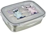 Disney Brotdose Lilo u0026 Stitch, Rosa, Hellblau, Metall, 0,55 L, rechteckig,