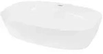 LuxeBath Waschbecken, Wei&szlig;, Keramik, 38x14x60.5 cm, Badezimmer, Waschbecken &