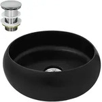 Ml-Design Waschbecken, Schwarz, Keramik, 35x30x35 cm, Badezimmer, Waschbecken &